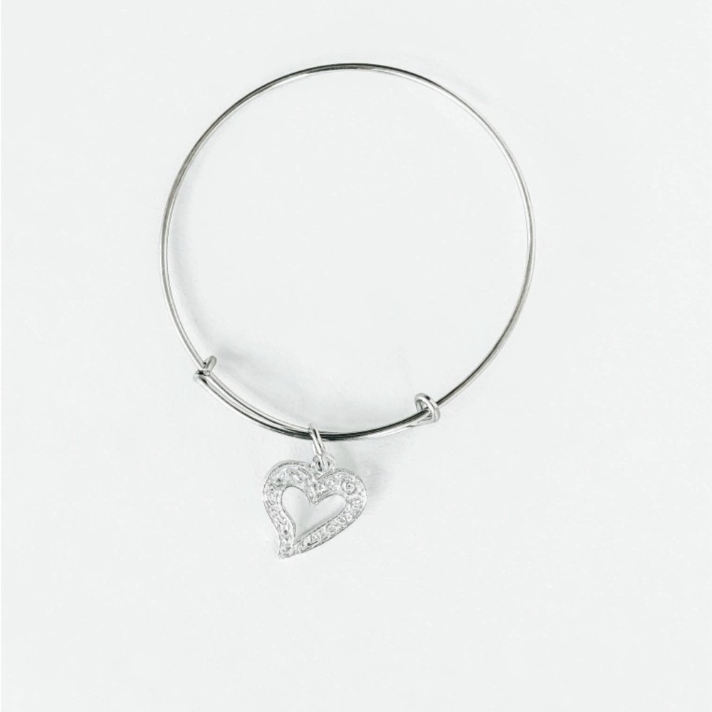 Asymmetric Heart Bangle